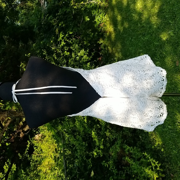 White Lace Halter Romper - Picture 4 of 11